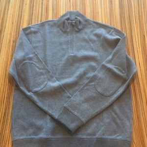 Lands’ End Men’s 100% Cotton Quarter ZIP Sweater